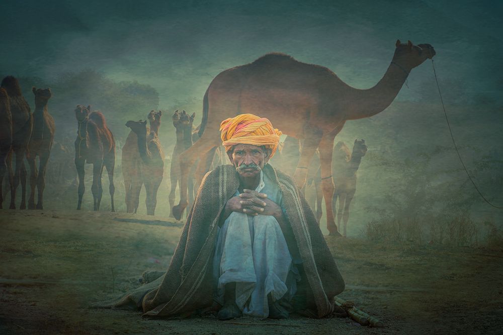 Old Rajasthani Man Iaap art print by Svetlin Yosifov for $57.95 CAD