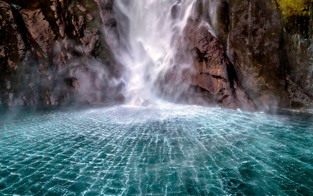 Stirling Falls Along Milford Sound art print by Hua for $57.95 CAD