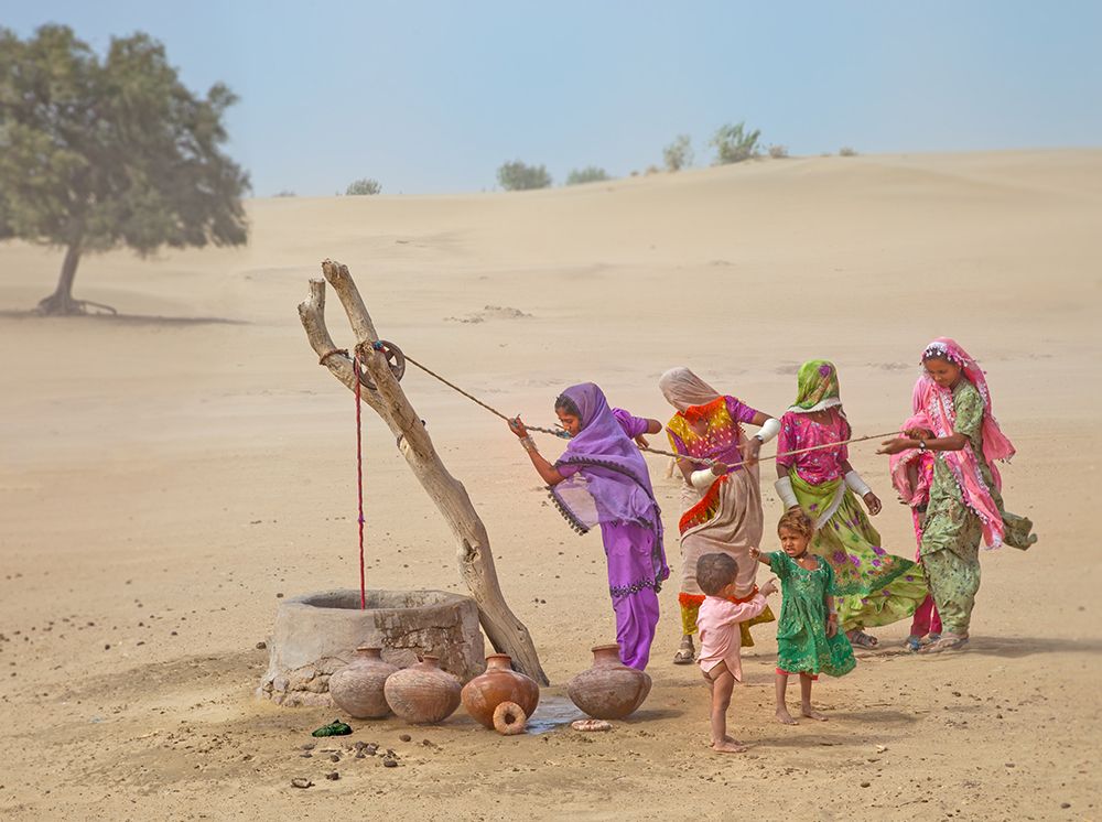 Water Pullers art print by Sayyed Nayyer Reza for $57.95 CAD