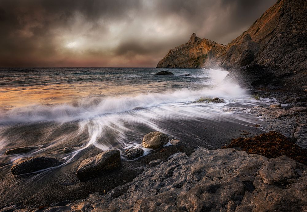 Storm At Kapchik Cape art print by Kirill Volkov for $57.95 CAD