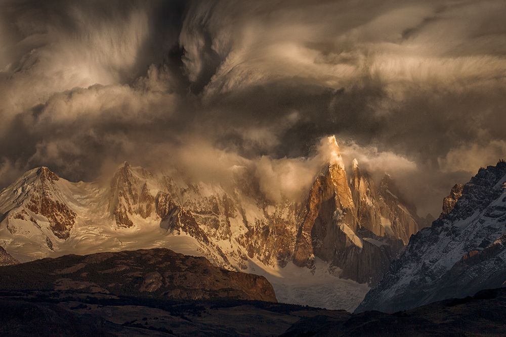 Before the storm covers the mountains spikes art print by Peter Svoboda for $57.95 CAD