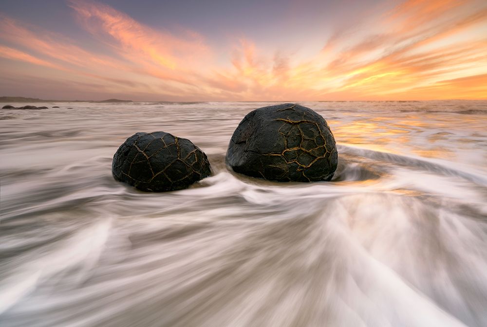 Moeraki Boulders art print by Jingshu Zhu for $57.95 CAD