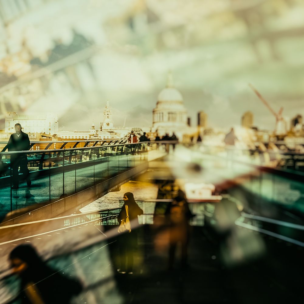 Millenium Bridge art print by Stefan Buder for $57.95 CAD