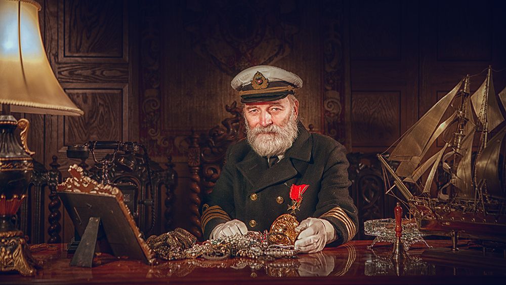 Capitan Of Qtitanicq art print by Sergej Rekhov for $57.95 CAD