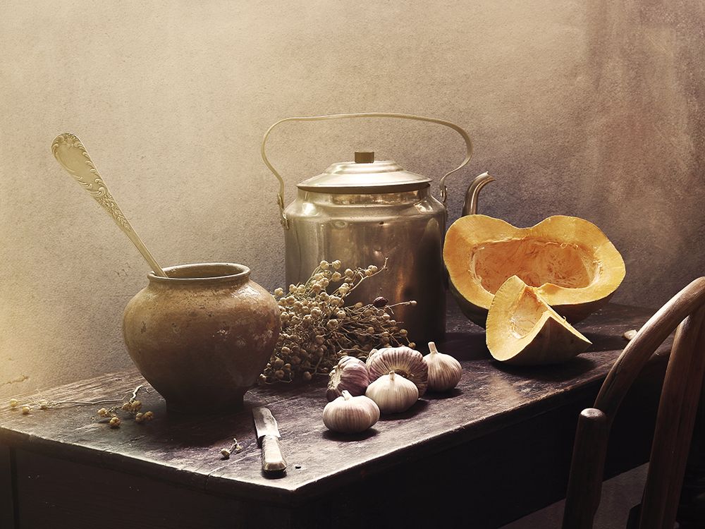 Still Life With Pumpkins#15C art print by Ustinagreen for $57.95 CAD