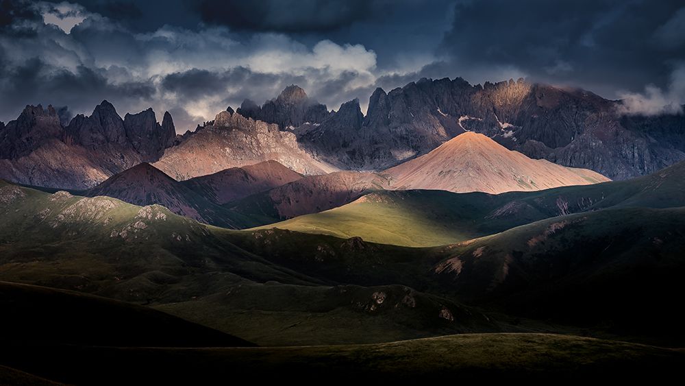 Serene Mountain Light art print by qiye for $57.95 CAD