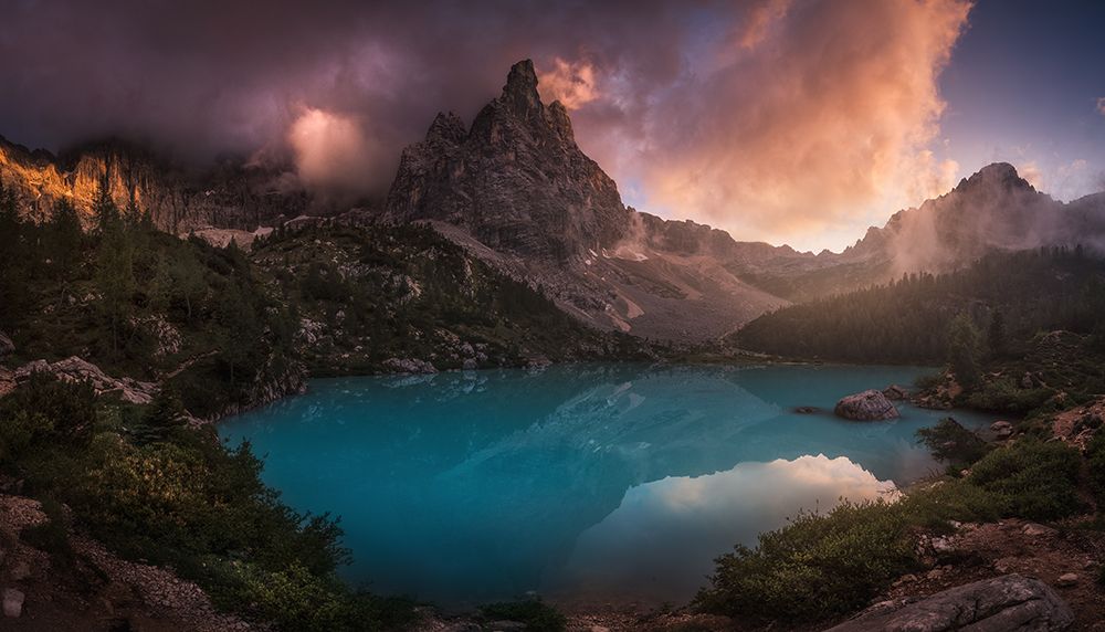 Turquoise Refection art print by Carlos F. Turienzo for $57.95 CAD
