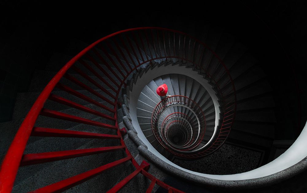 The red hat art print by Mandru Cantemir for $57.95 CAD