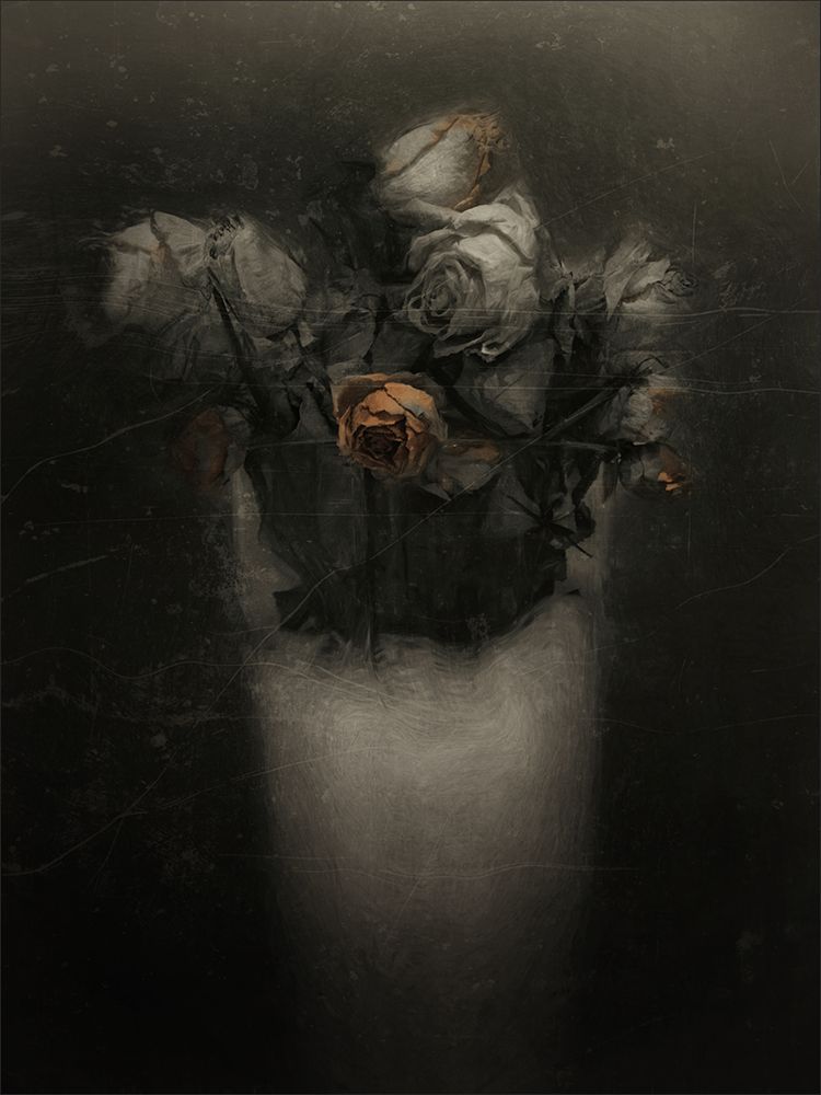 Grieving Red Old Roses art print by Gilbert Claes for $57.95 CAD