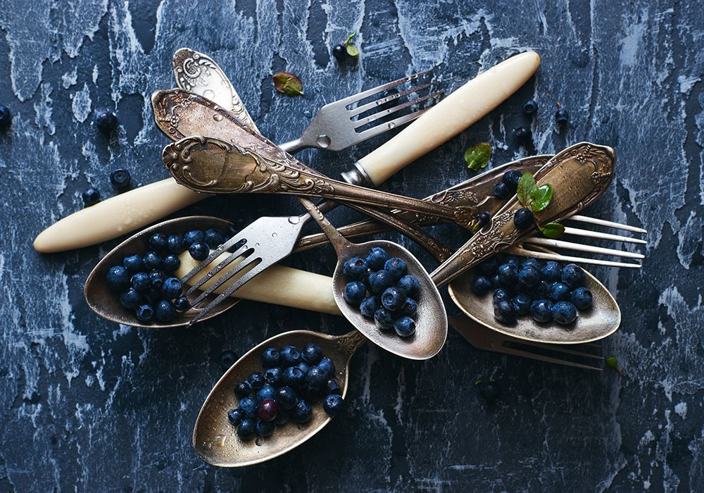 Spoonsablueberries art print by Aleksandrova Karina for $57.95 CAD