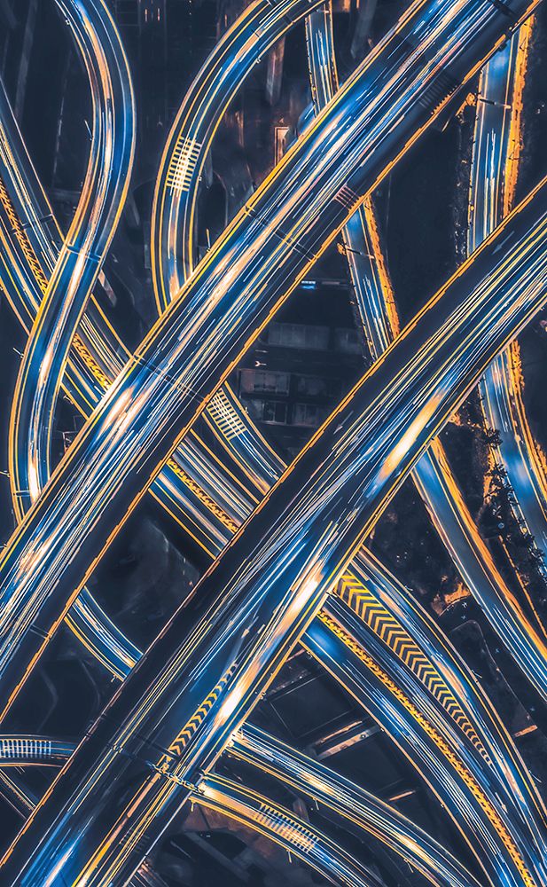 Large Interchange art print by Tianqi for $57.95 CAD