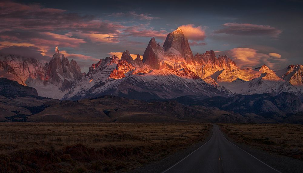 Burning Peak art print by Peter Svoboda Mqep for $57.95 CAD