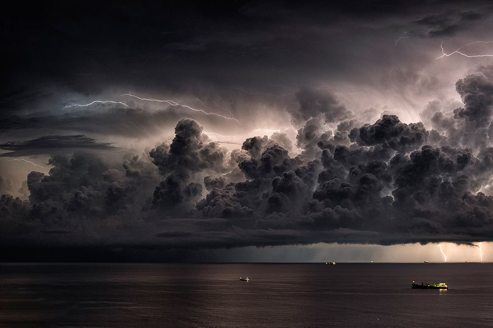 Storm Over The Mediterranean Sea art print by Roberto Zanleone for $57.95 CAD