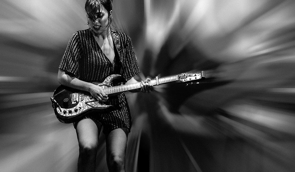 Lady With Guitar Baw art print by Jois Domont for $57.95 CAD