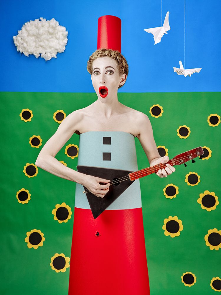 Qthe Balalaika Singerq art print by Sergei Smirnov for $57.95 CAD