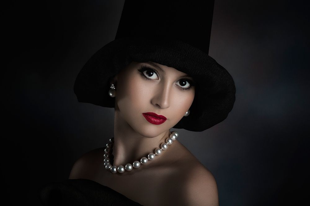 The girl with the hat art print by Peppe Tambe for $57.95 CAD