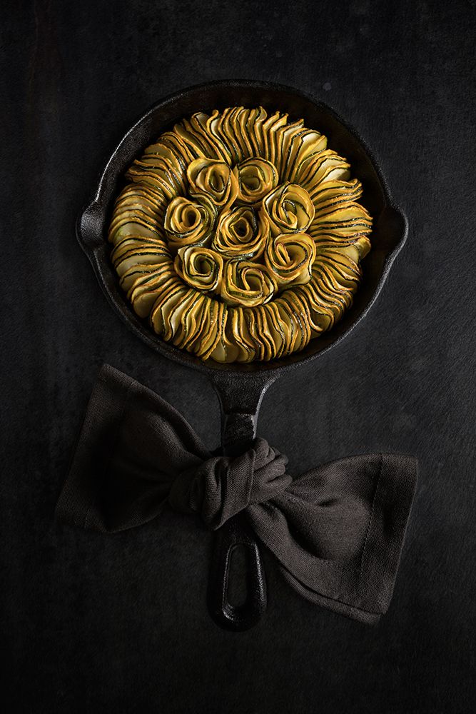 Yellow And Green Zucchini Ratatouille Flower art print by Diana Popescu for $57.95 CAD
