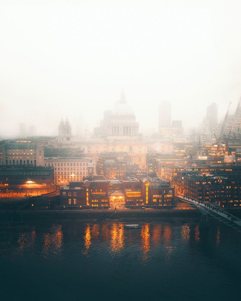 Moody London art print by David George for $57.95 CAD