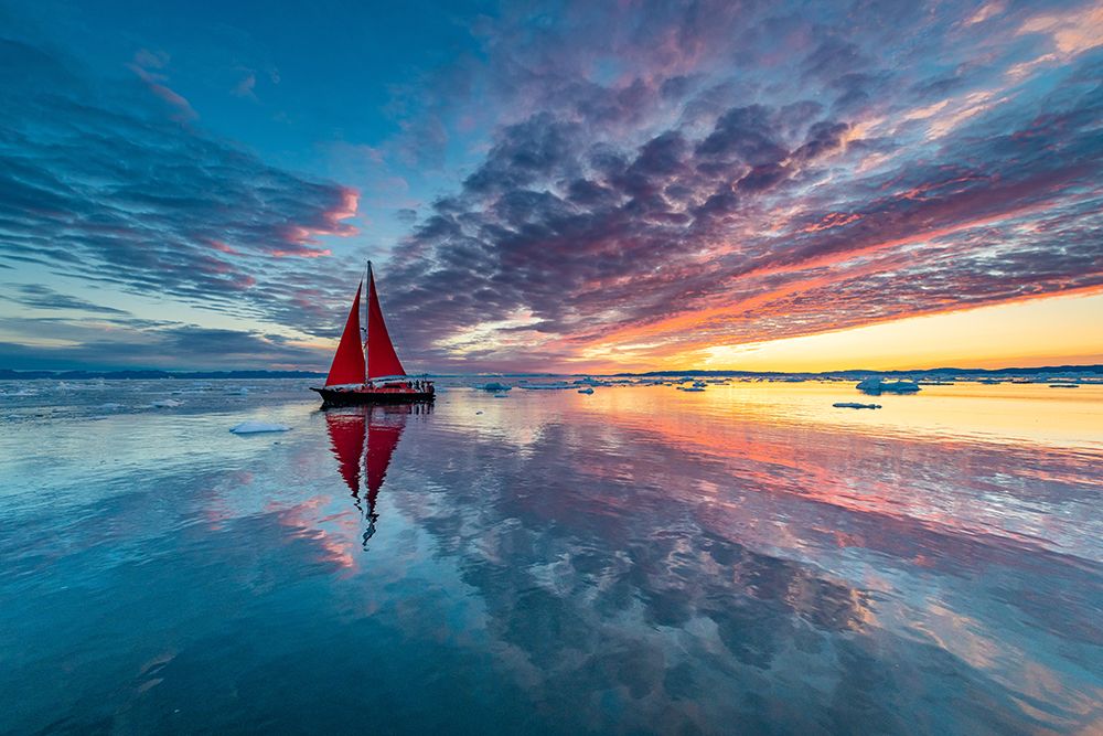 Greenland Fire Sky art print by Marc Pelissier for $57.95 CAD