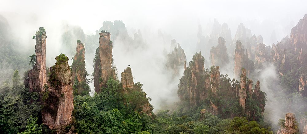 Cloud-Shrouded Zhangjiajie art print by Hua Zhu for $57.95 CAD