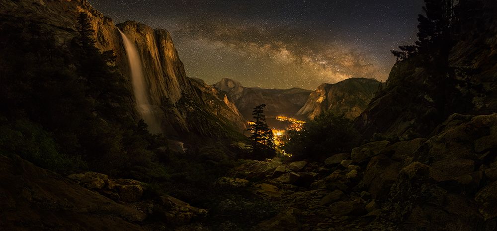 Yosemite Falls art print by Yan Zhang for $57.95 CAD