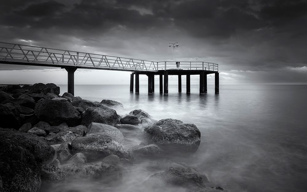 Pier art print by Joaquin Guerola for $57.95 CAD