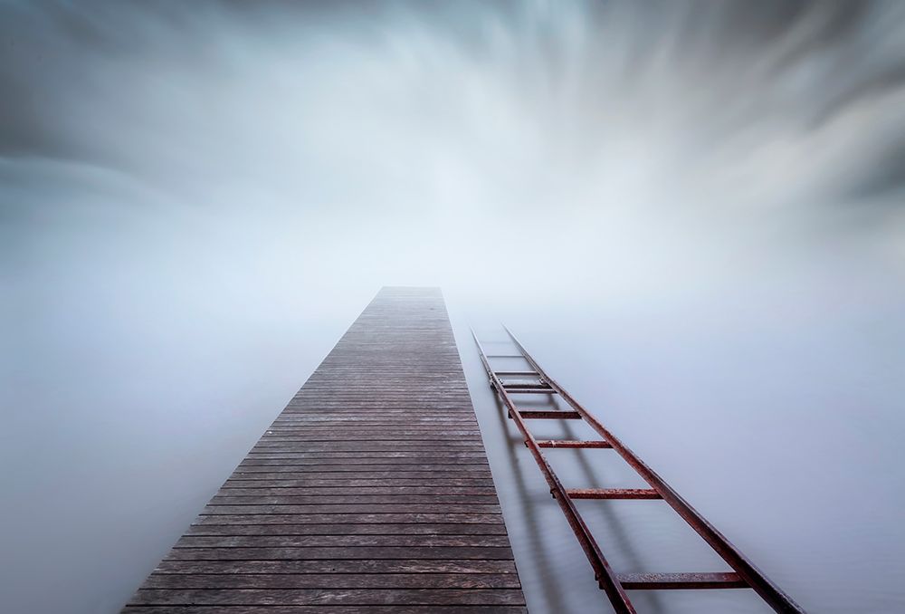 Pier And Rail art print by Joaquin Guerola for $57.95 CAD