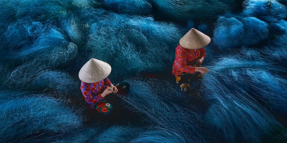 Net Mending art print by Javier De La for $57.95 CAD