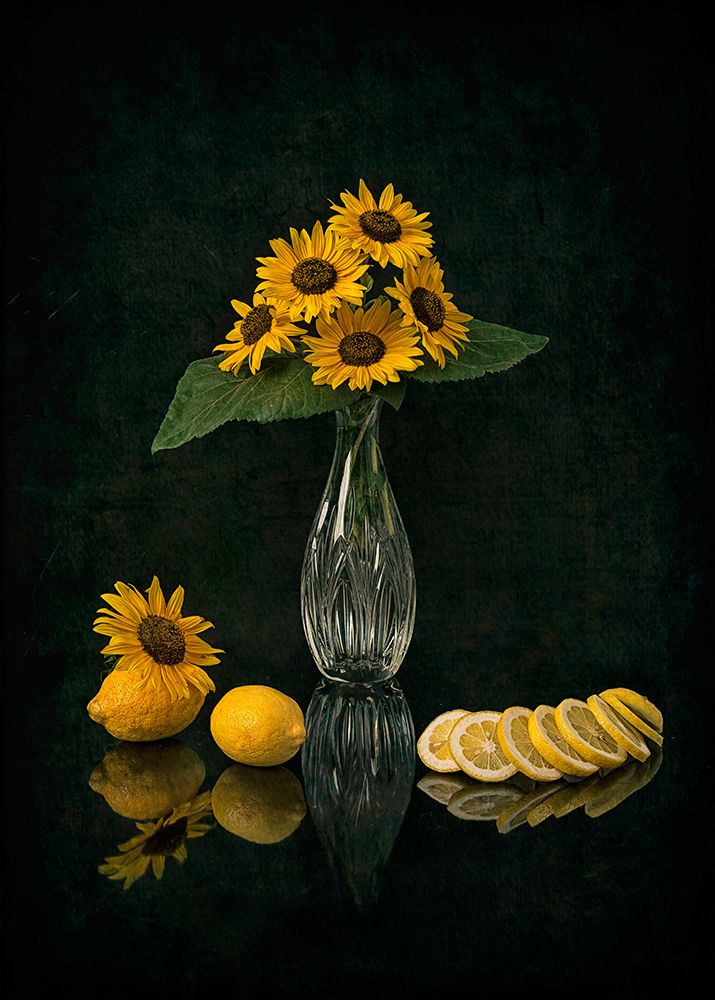Sunflowers and Lemons art print by Lydia Jacobs for $57.95 CAD
