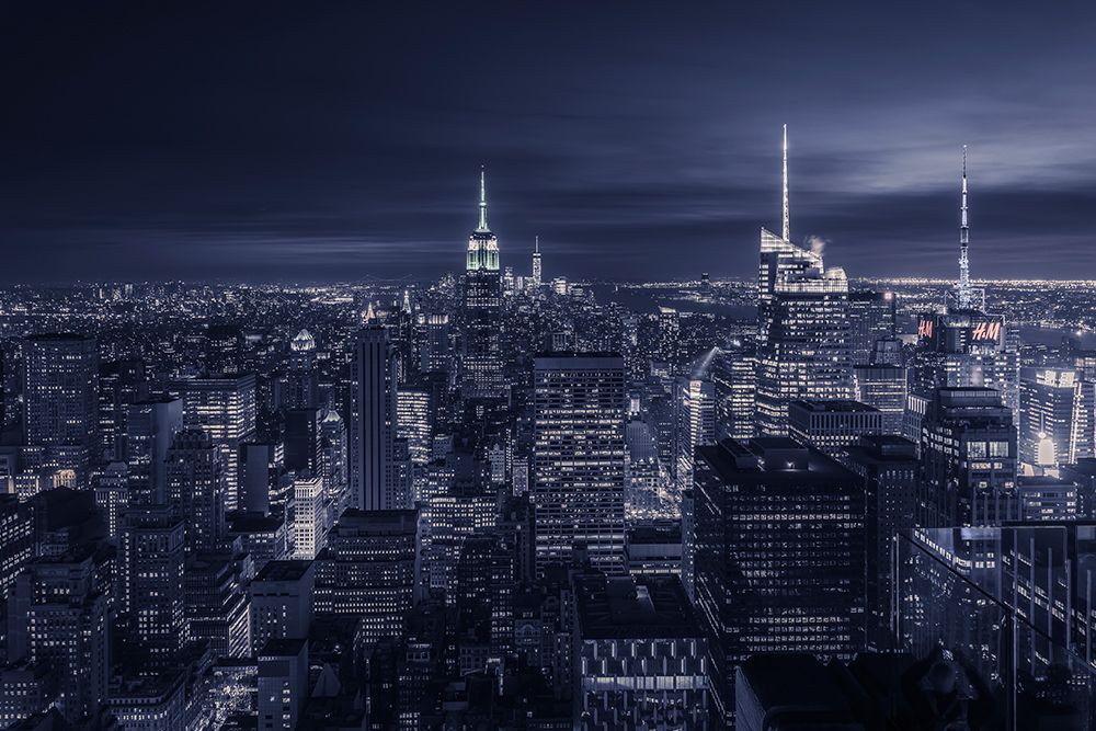 Blue City art print by Jorge Ruiz Dueso for $57.95 CAD
