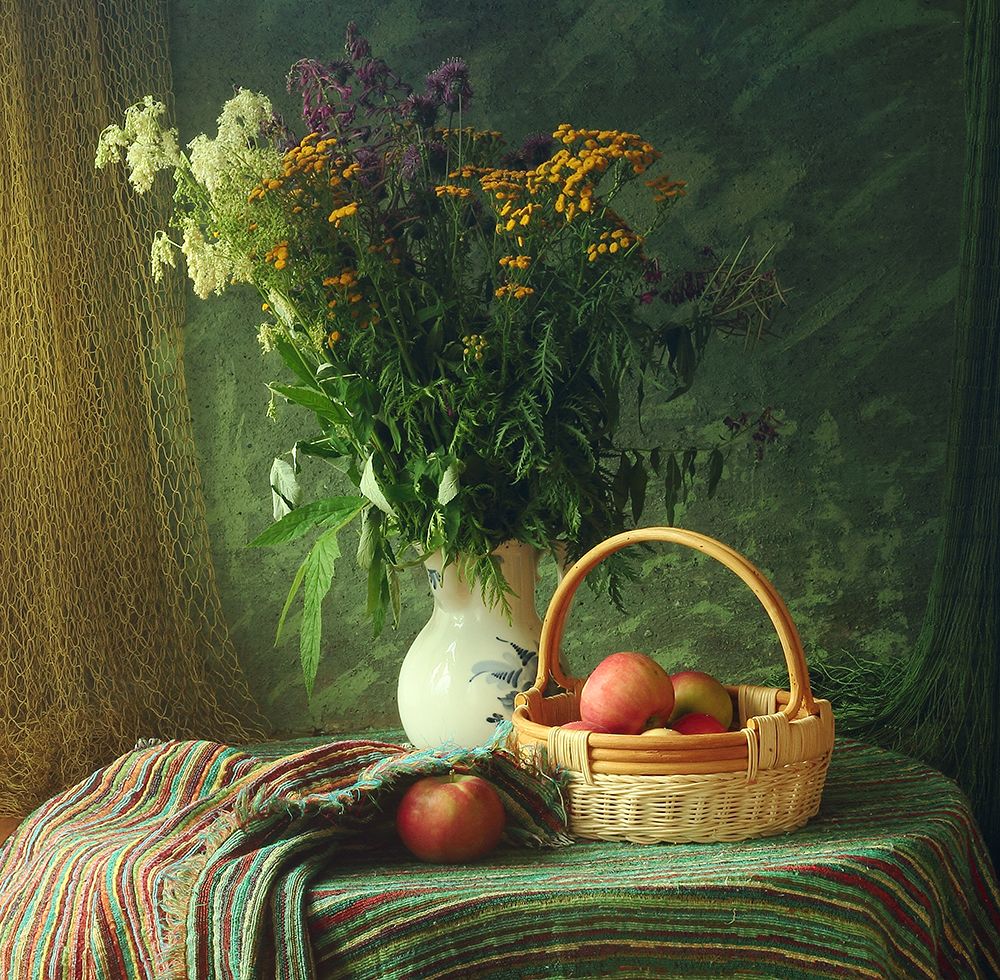 Flowers and Apples art print by UstinaGreen for $57.95 CAD