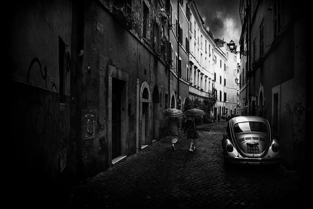 Car On The Alley art print by Nicodemo Quaglia for $57.95 CAD