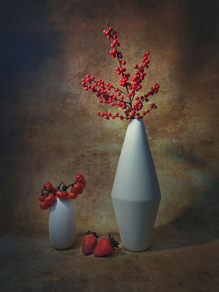 Red Berries Still Life art print by Liu Xing for $57.95 CAD