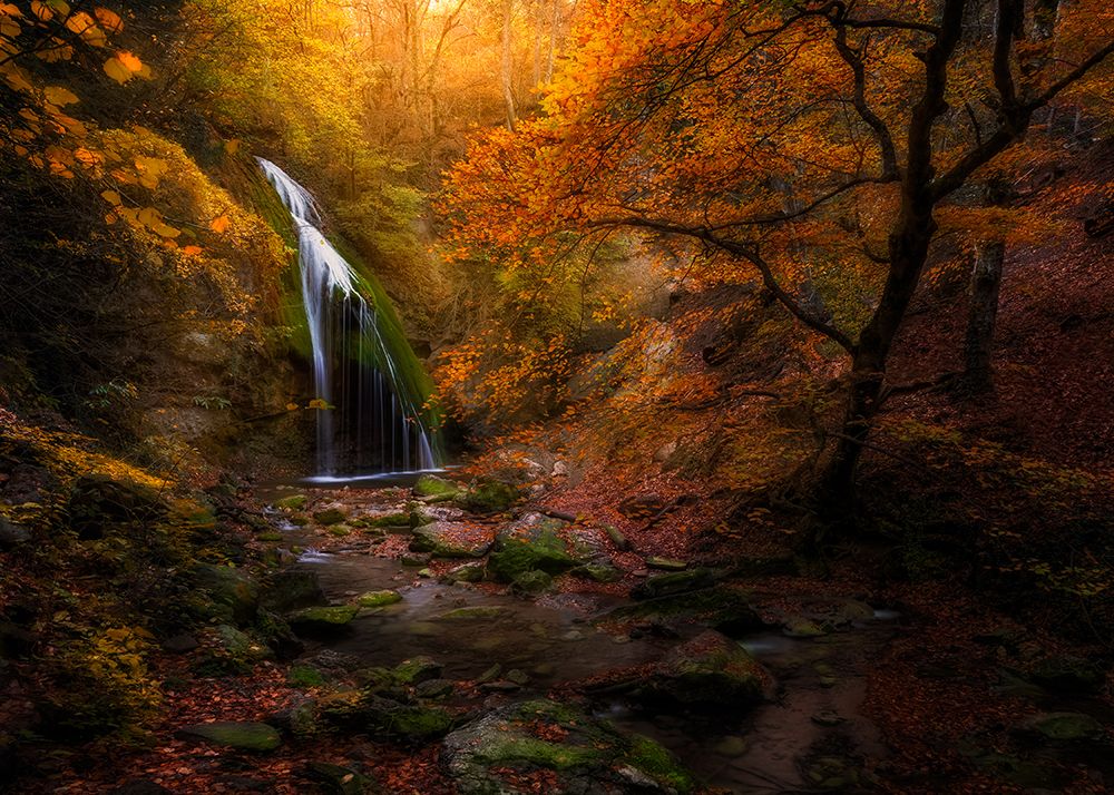 Djur-Djur Waterfall art print by Kirill Volkov for $57.95 CAD