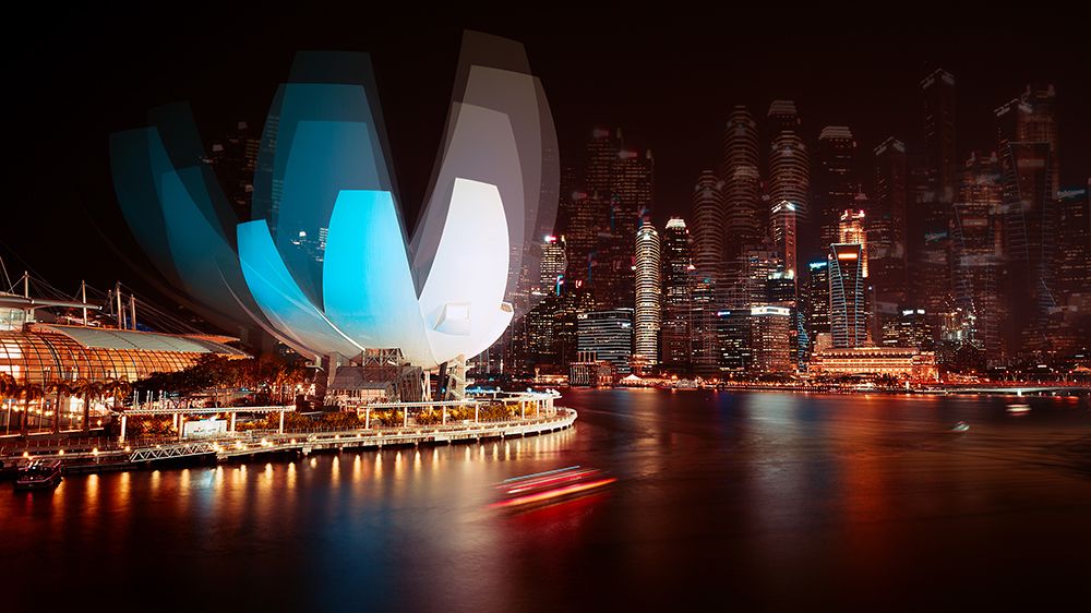 Singapore bay art print by Carmine Chiriaco for $57.95 CAD