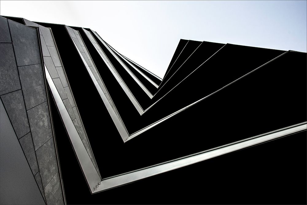 black balconies art print by Gilbert Claes for $57.95 CAD