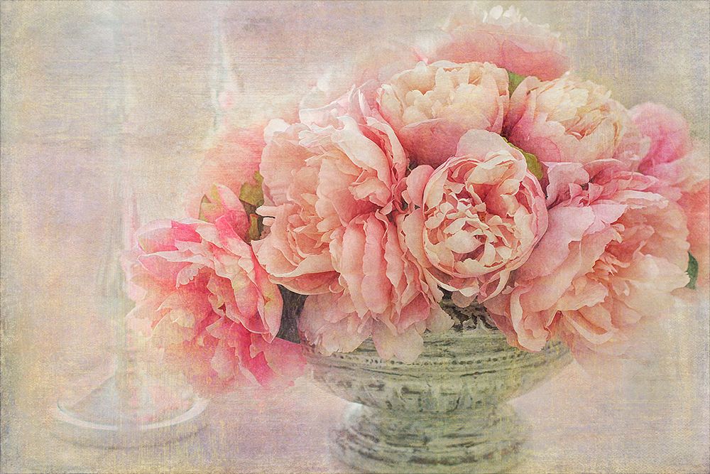 A Posy of Pink Peonies art print by Gaille Gray for $57.95 CAD