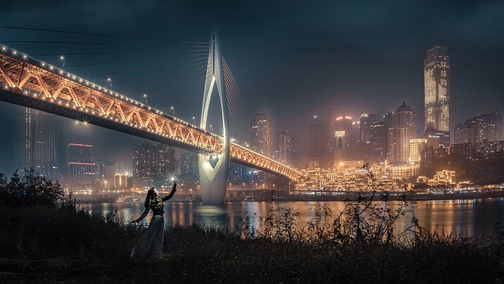 Chongqing A??Appa??Es?Aandfrac12;Pa?? art print by Qiye for $57.95 CAD