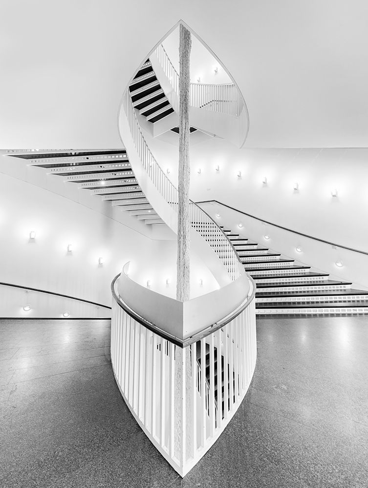 Spiral Staircase art print by Henry Zhao for $57.95 CAD