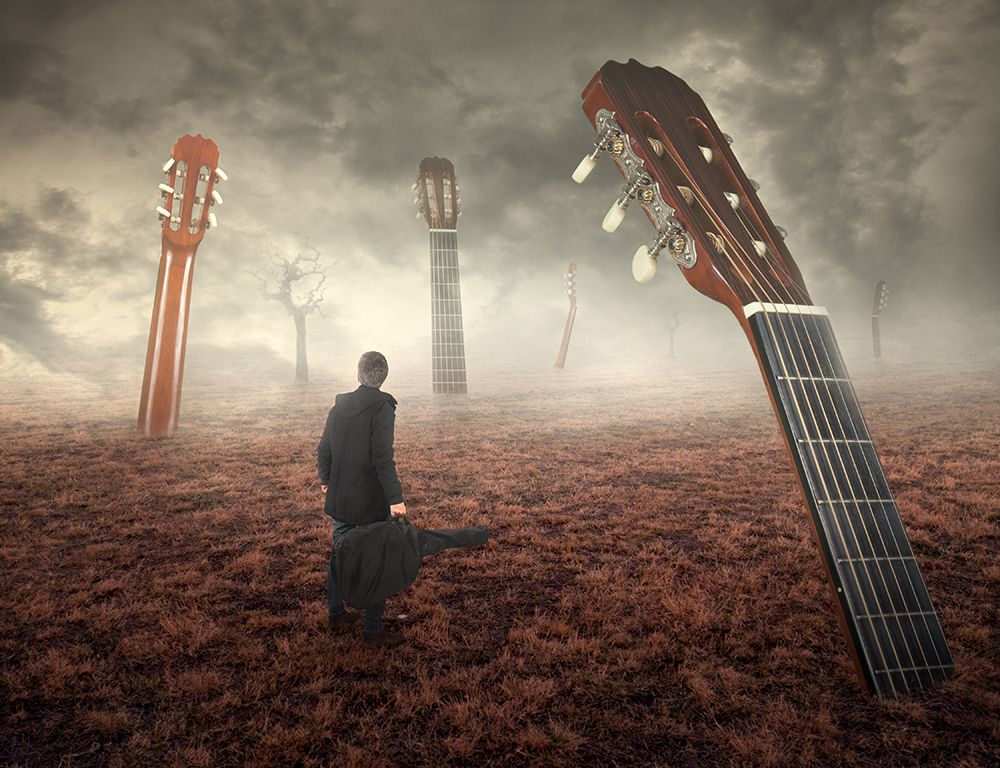 Guitar Field art print by Nermin Smajic for $57.95 CAD