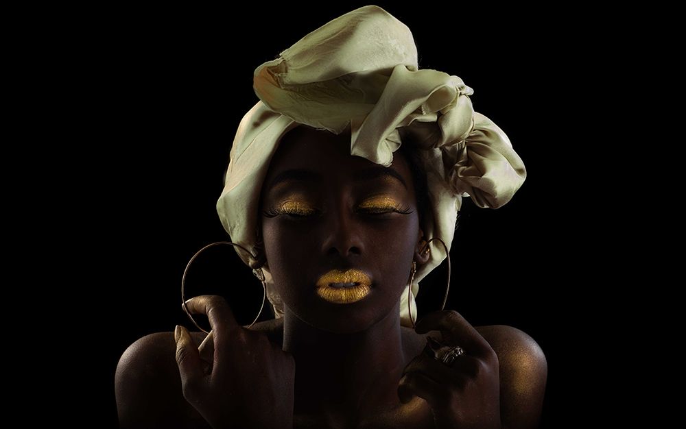 Gold On Black art print by Amnon Eichelberg for $57.95 CAD