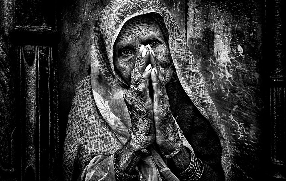 Bleassing People In Holi Festival - India art print by Joxe Inazio Kuesta for $57.95 CAD