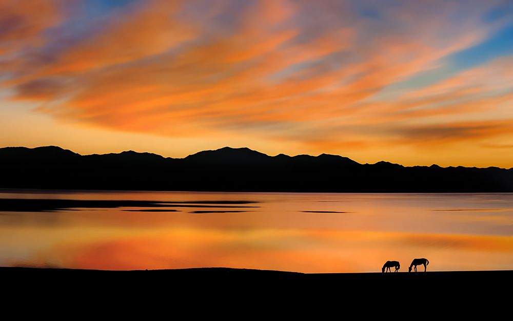 Sayram Dawn art print by Hua Zhu for $57.95 CAD