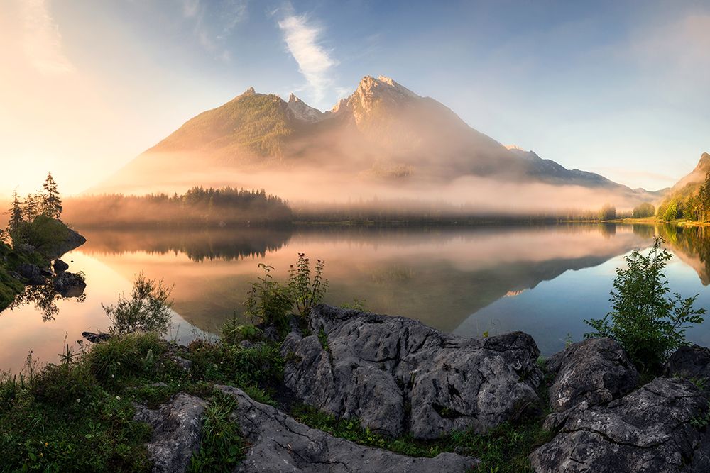Golden Summer Morning In The Alps art print by Daniel Gastager for $57.95 CAD