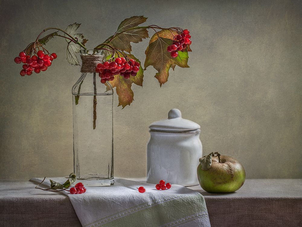 Still Life With Small White Jar art print by Inna Karpova for $57.95 CAD