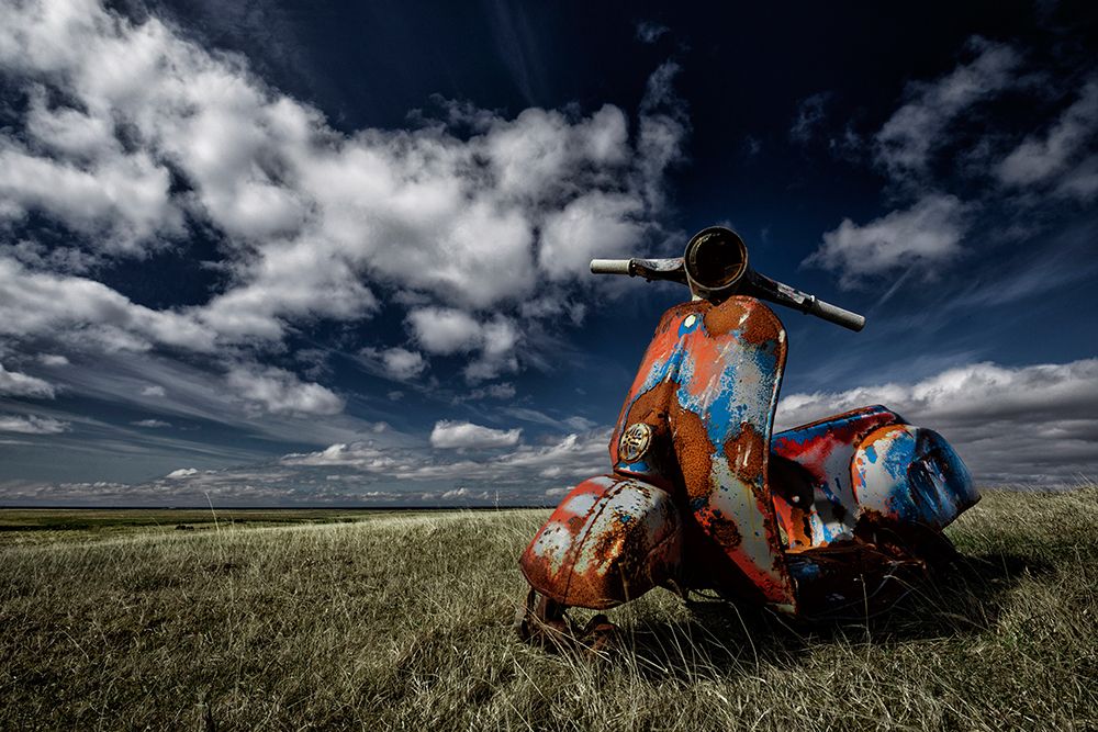 Old Vespa art print by Torsteinn H. Ingibergsson for $57.95 CAD