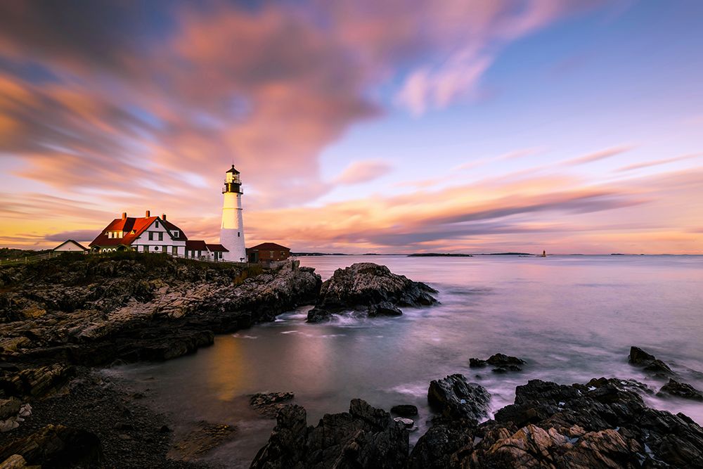 Coastline Sunset art print by Wei Dai for $57.95 CAD