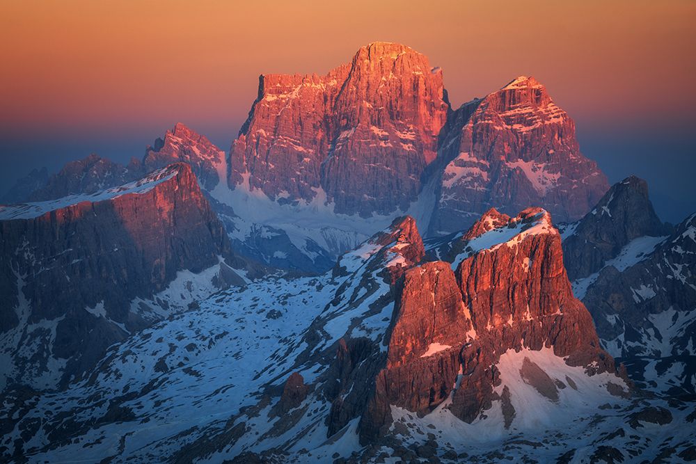 Burning Dolomites art print by Daniel Gastager for $57.95 CAD