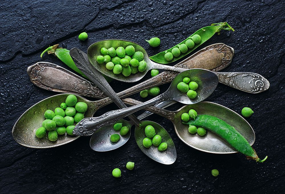 Spoonsagreen Pea art print by Aleksandrova Karina for $57.95 CAD