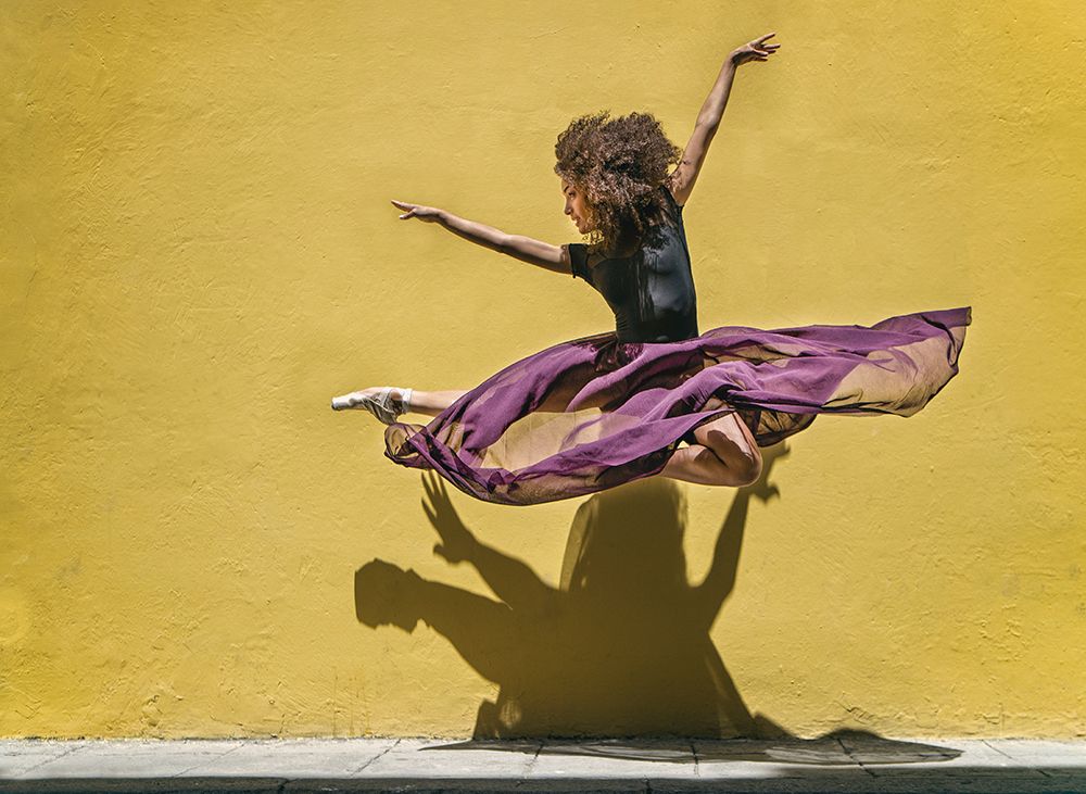Brenda Jumping art print by Joan Gil Raga for $57.95 CAD